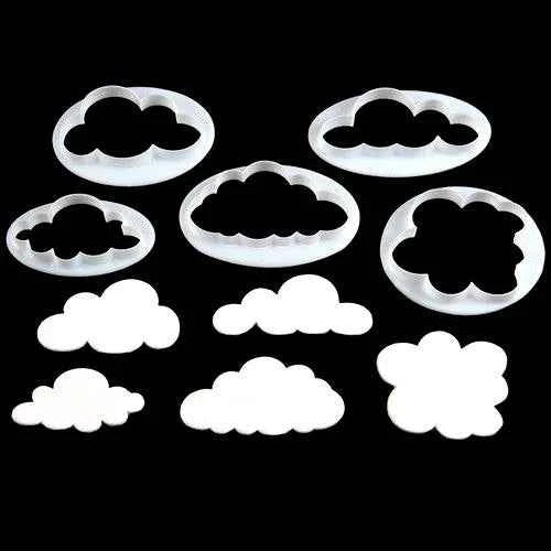 Nuvole e Pecorelle. Set di 5 stampi. FMM Fluffy Cloud Cutters