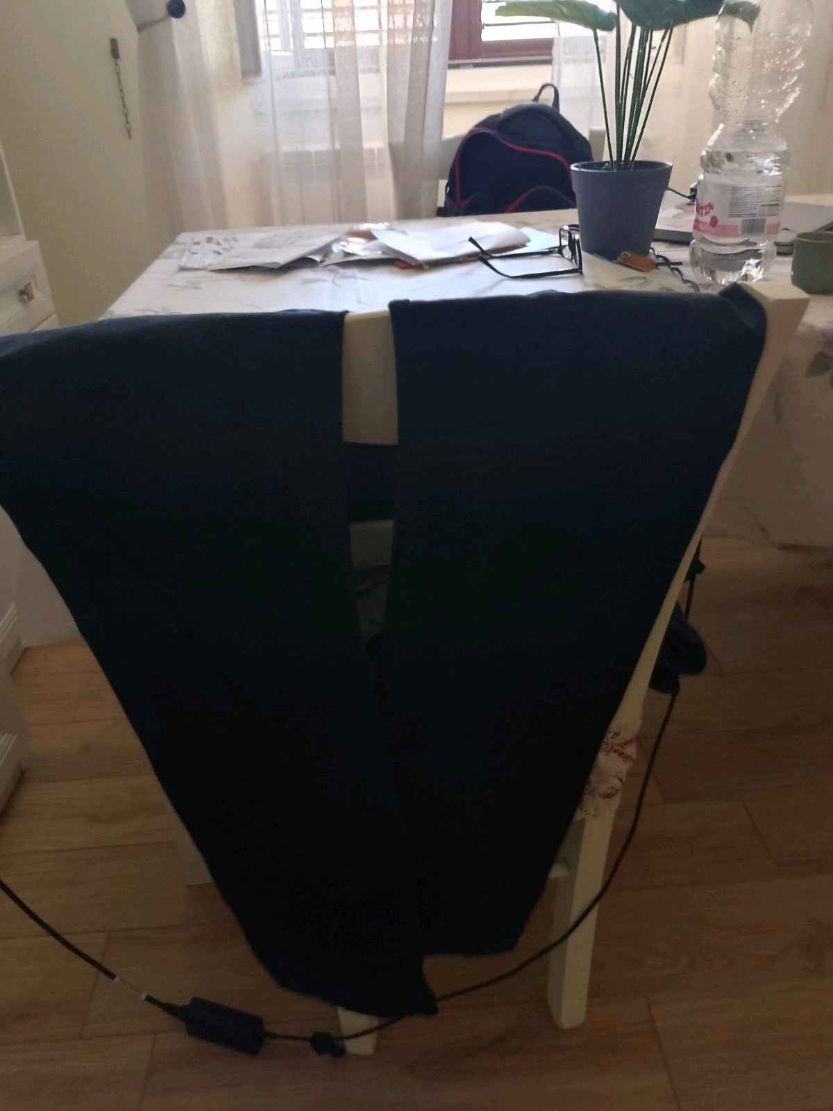 JEANS NERI.TAGLIA 52/L. VINTAGE SLIM. CHIUSURA BOTTONI