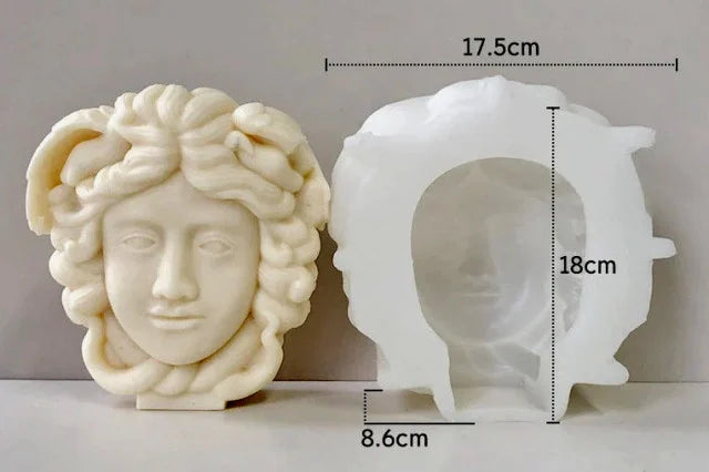 Medusa Versace di 18 cm. Grande Stampo in silicone anche per Candele