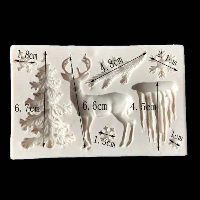 Cristalli e Fiocco di neve. 3 Stampi Tagliapasta