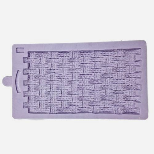 Intreccio Cestino. Fantastico grande Stampo in silicone. Rustic Basket. Originale Karen Davies.