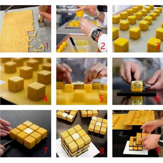 Cubo di Rubik. Stampo Rotante in 3/D per una fantastica Torta