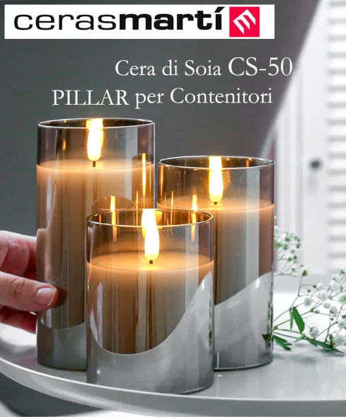 Contenitori. CS-50. Cera Soia per Candele in contenitori - WORLD PRODUCTS SHOP
