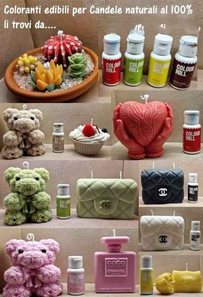 23 Smalti per pitturare. Bricolage Candele Gesso Marmorina Jasmonite Diplast e Polvere di Ceramica. Coloranti a base acqua