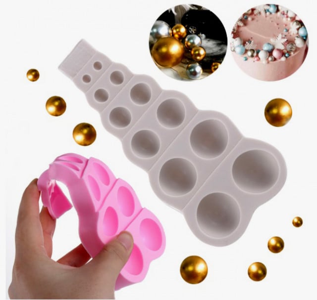 PERLE. Stampi in silicone e applicatore