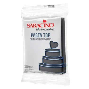 Nero 250 gr. Pasta di zucchero Top Saracino