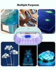 Resiners® Lampada LED magnetica a copertura a 360° con luce UV