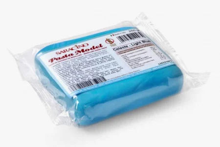 250 gr. Celeste. Pasta di zucchero Model Saracino. Gluten Free