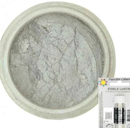 Argento Chiaro Perlescente. Mistic. Colorante concentrato in polvere. Sugarflair