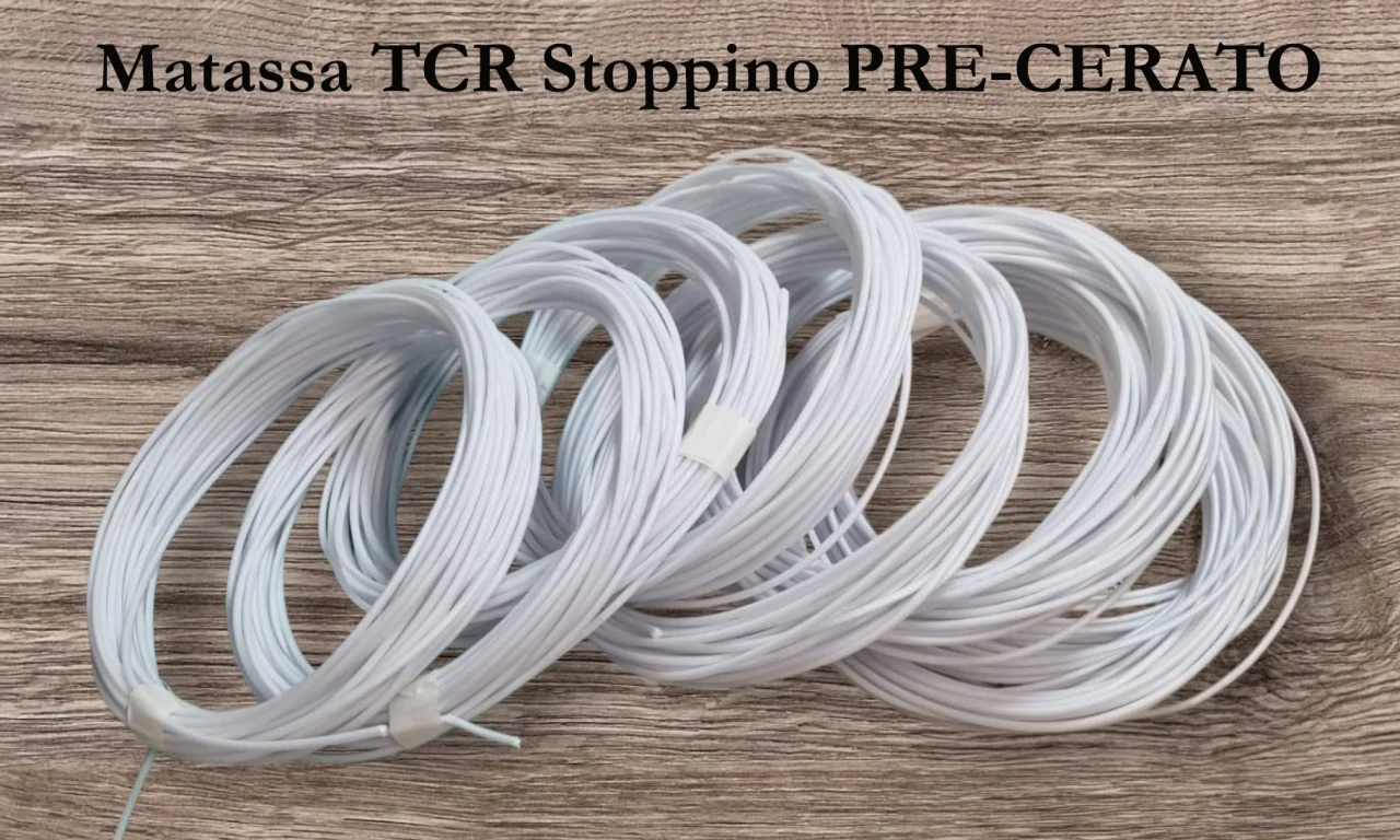 Matassa stoppino PRE-CERATO x Stampi e Contenitori 9 a 11. TCR SP80 di 10 metri per Candele