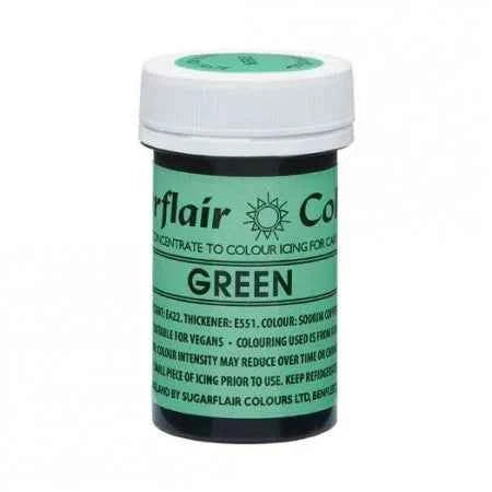 Verde. Colorante Naturale al 100% in pasta. Sugarflair NatraDi