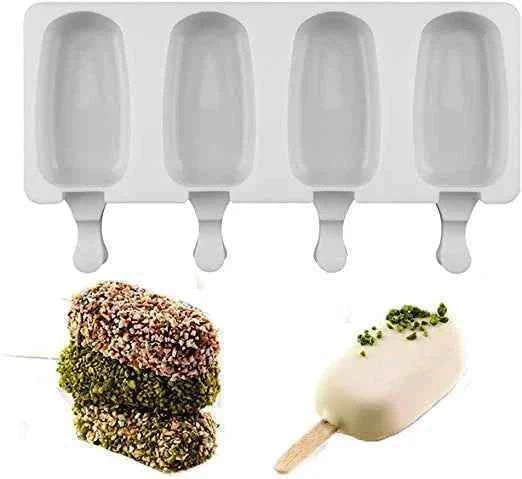 50 Stecche Gelato h. 11 cm. Colorate in Legno.