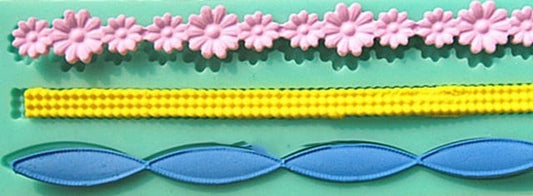 Bordi Perle Fiori e Drappi. Stampo in silicone