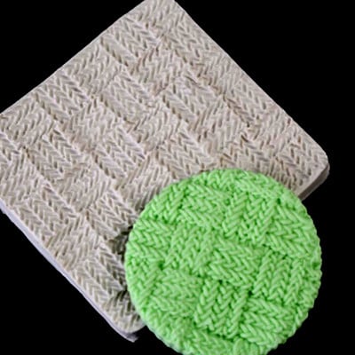 Uncinetto a Spiga. Lavoro a Maglia. Stampo in silicone