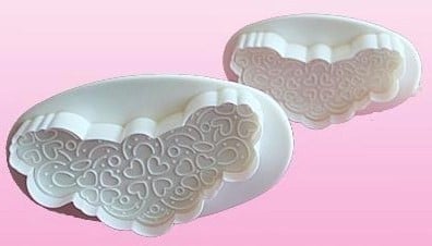 Decoro Pizzo. Set 2 Stampi espulsione Tagliapasta