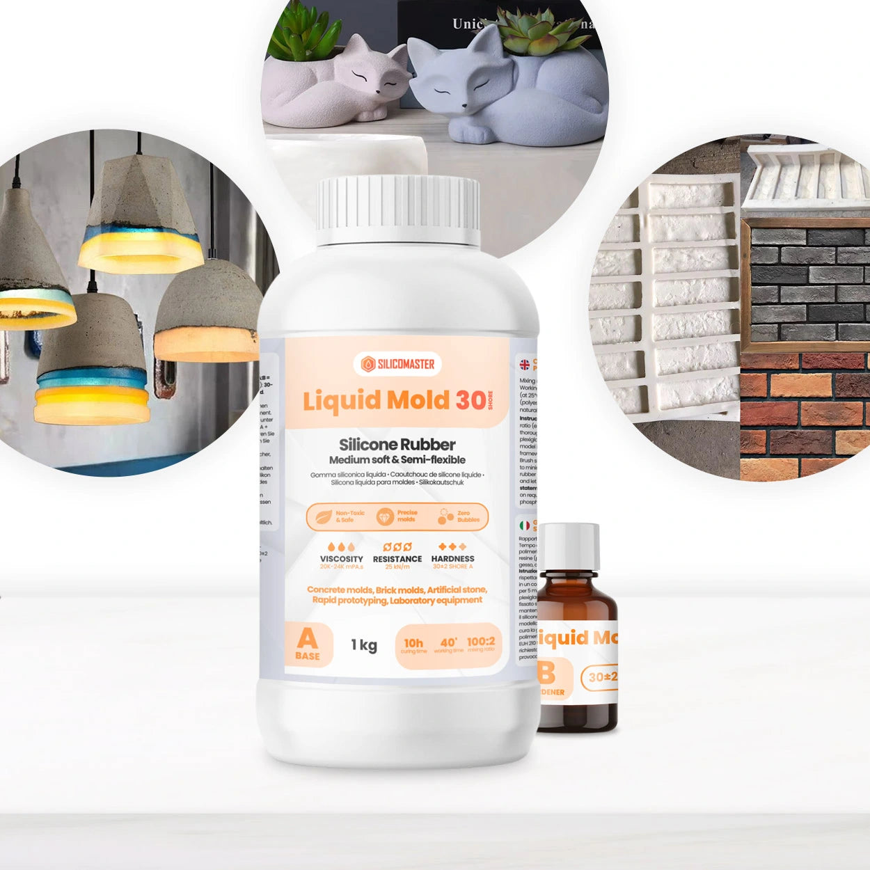 Liquid Mold 30 – Silicone per Stampi Resilienti e Materiali Pesanti