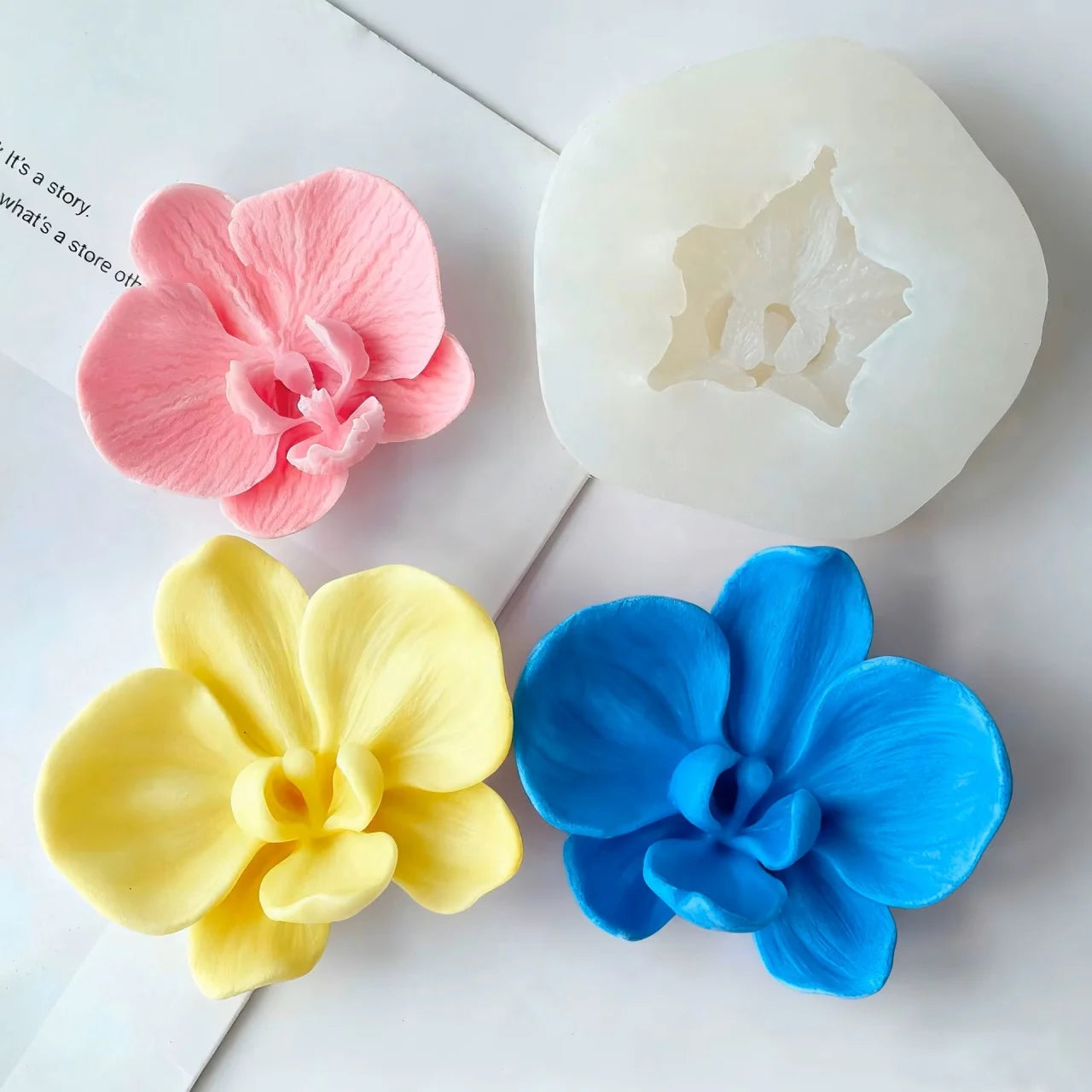 Large 12cm Rose Bud Silicone Mold, Also for Candles 