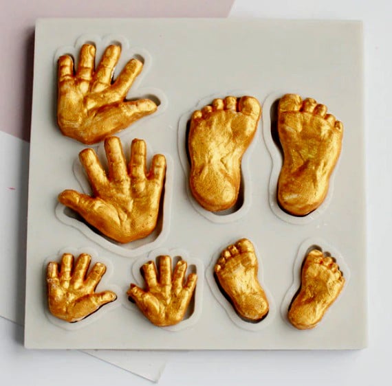 Baby Feet and Hands. Silicone Mold