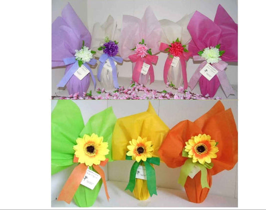 Uovo di cioccolato Classico in stoffa colorata