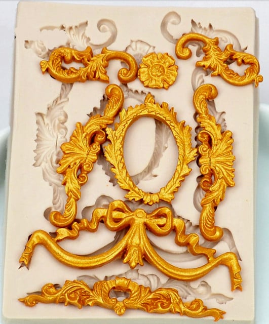 Barocco.8 Fantastiche decorazioni. Stampo in silicone