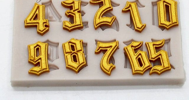Numeri Barocco. Stampo in silicone