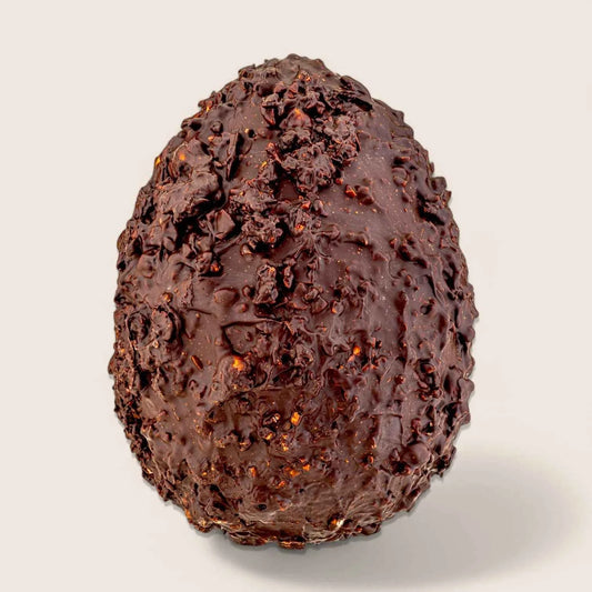 Uovo di Pasqua Nocciolato fondente, con golosa sorpresa