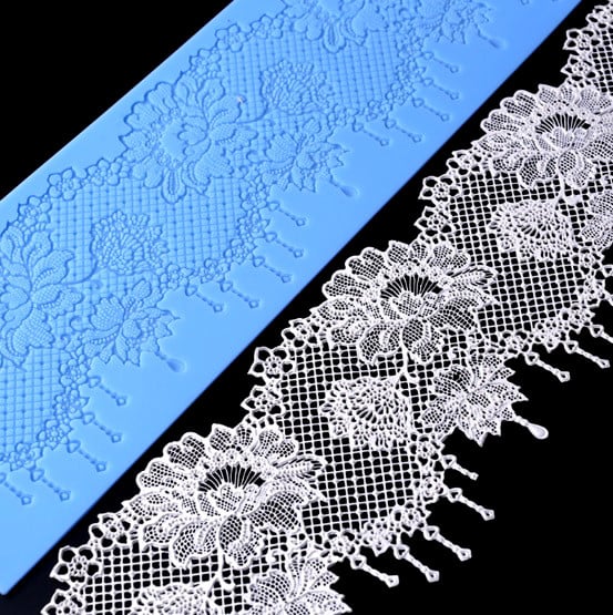 Bordo Pizzo. Grande Stampo in silicone di 40 cm