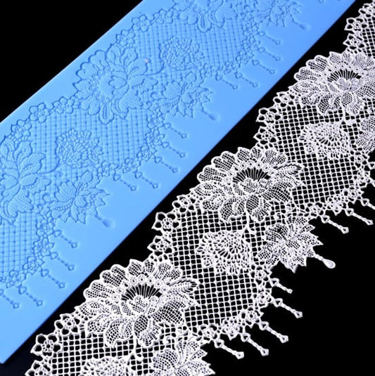 Bordo Pizzo. Grande Stampo in silicone di 40 cm