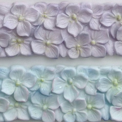 Ortensia o Idrangea. Stampo Bordo in silicone