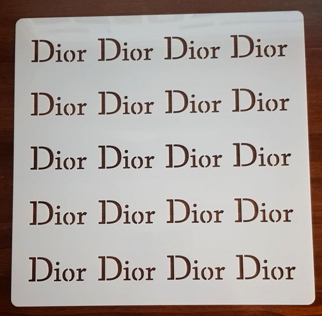 Dior Griffe. Grande Stencil di 28 x 28 cm