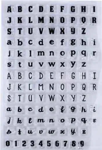 Oaken Bucket NF Script. Lettere e Numeri a Timbro trasferibili da dipingere