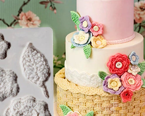 Bellissimi Fiori di Lana. Stampo in silicone