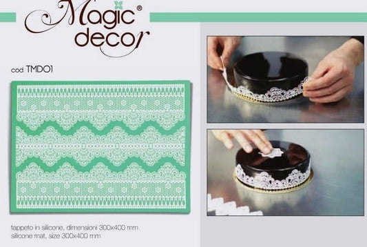 Tappetino in silicone per decoro Linea Magic Decor TMD01 Pavoni.