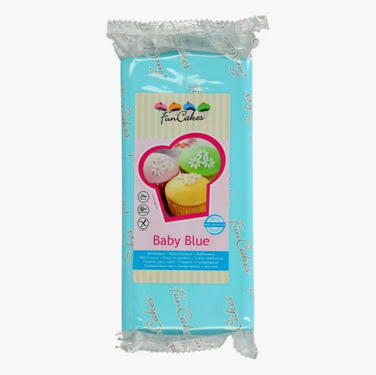 1 Kg celeste baby blue. Pasta di zucchero.sea blue. FunCakes