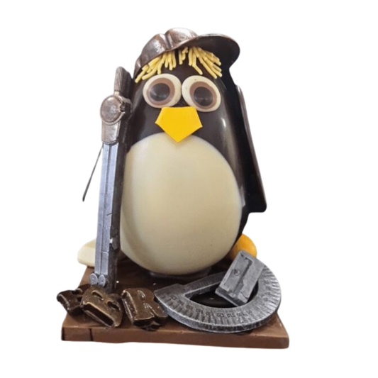 UOVO DI PASQUA PINGUINO “ LO STUDENTE ”
