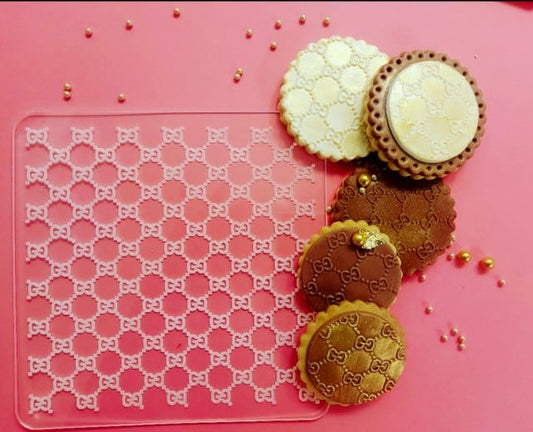 Gucci Griffe. 20 x 20 cm. Stampo in Rilievo