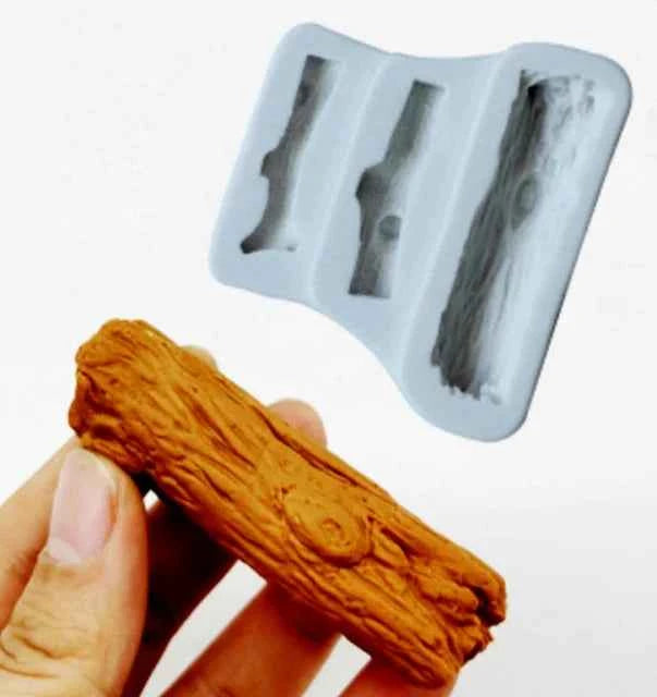 Tronco legno. Fantastico stampo in silicone
