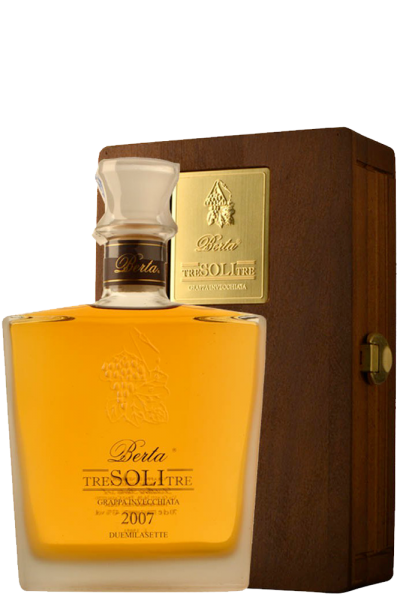 Grappa Tre Soli Tre 2017 Berta 70cl (Cassetta in Legno)