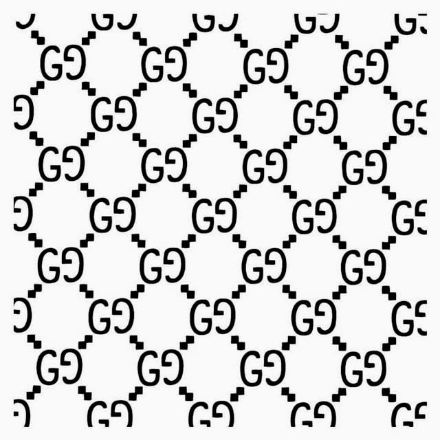 Gucci Griffe. Large Stencil measuring 28 x 28 cm