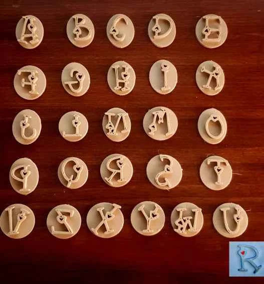 Cutter di 26 Lettere Maiuscole CIRCO. Stampo Alfabeto