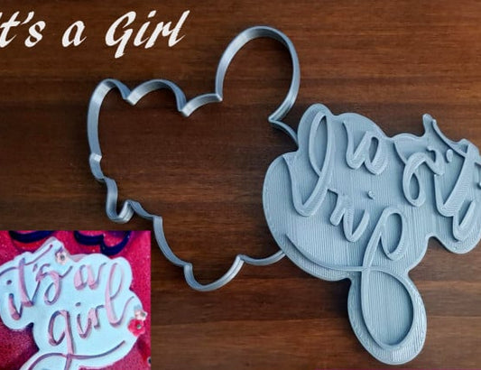 It's a Girl. Stampo tagliapasta con Cutter in plastica