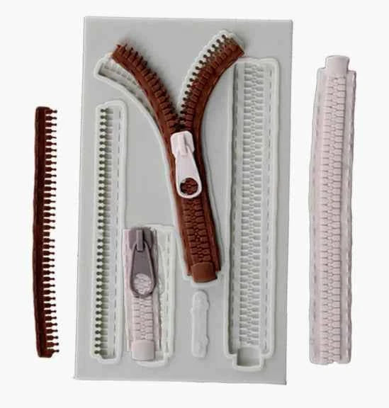 Chiusura lampo e Zip. Stampo in silicone