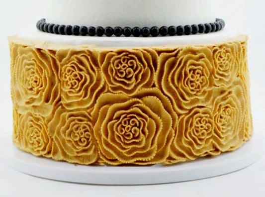 Bordo di 6 Grandi Rose. Spettacolare stampo in silicone