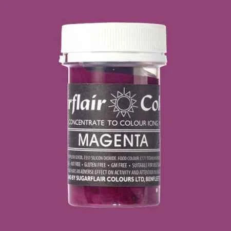 Viola Magenta. Linea Pastello. Colorante in Gel concentrato. Magenta. Sugarflair