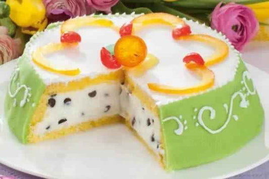 Cassata Siciliana Artigianale con ricotta fresca di pecora e glassa VERDE – 1,5Kg