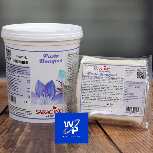 Bouquet. Gum Paste per Fiori Bianca. Saracino