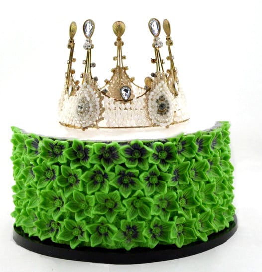 Fiori. Grande Bordo Floreale di 20 x 12 cm in silicone con molti Fiori