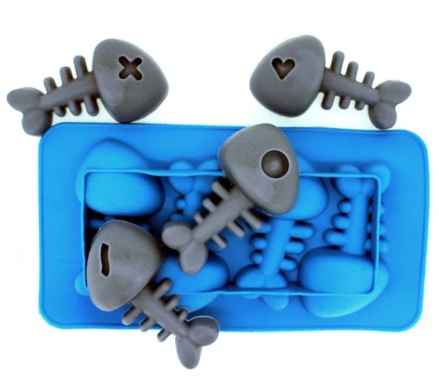 Stampo in silicone di lische di pesce.