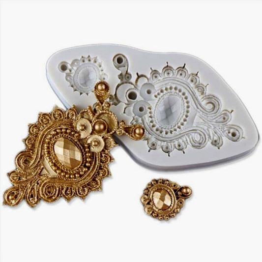 Elegante Diadema Barocco. Stampo in silicone