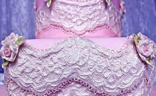 Elegante Grande Bordo Pizzo di 30 cm in silicone